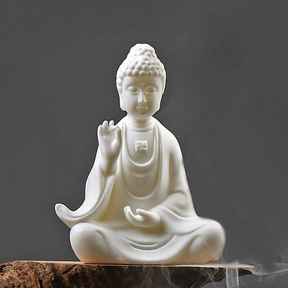 Buddha Avalokitesvara Ksitigarbha Bodhisattva Blessing Ceramic LED Decoration