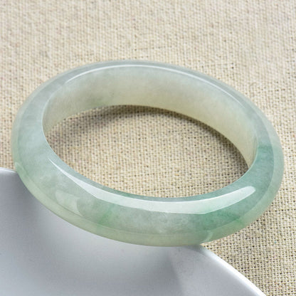 Mythstone Natural Jade Luck Healing Prosperity Bangle Bracelet