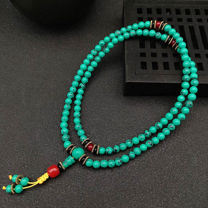 MythStone Tibetan Turquoise Healing Mala Bracelet