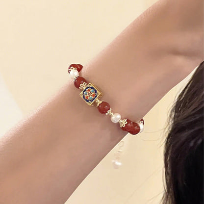 MythStone Red Agate Pearl Confidence Self-acceptance Bracelet