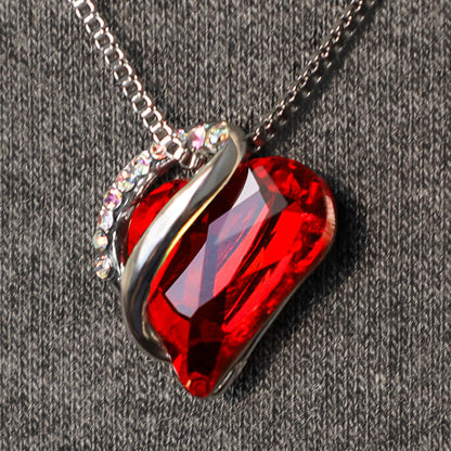 Mythstone Love Heart Birthstone Healing Energy Necklace Pendant