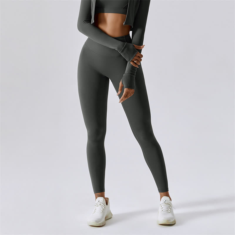 Leggings ajustados Mythstone, pantalones de yoga deportivos de cintura alta y transpirables para mujer 