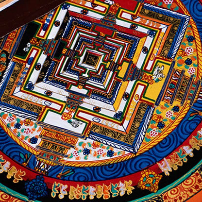 Mythstone Tibetan Handmade Thangka Mandala Painting Blind Box Random Color Pattern