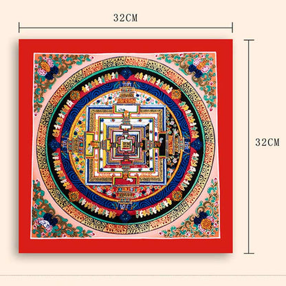 Mythstone Tibetan Handmade Thangka Mandala Painting Blind Box Random Color Pattern