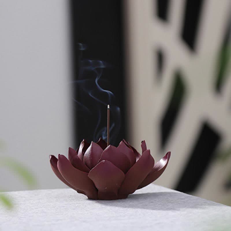 Mythstone Tibetan Lotus Positive Peace Incense Burner Decoration