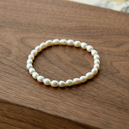 Mythstone Natural Pearl Healing Beaded Bracelet