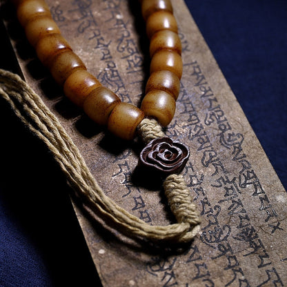 Mythstone Tibetan Yak Bone Balance Strength Wrist Mala