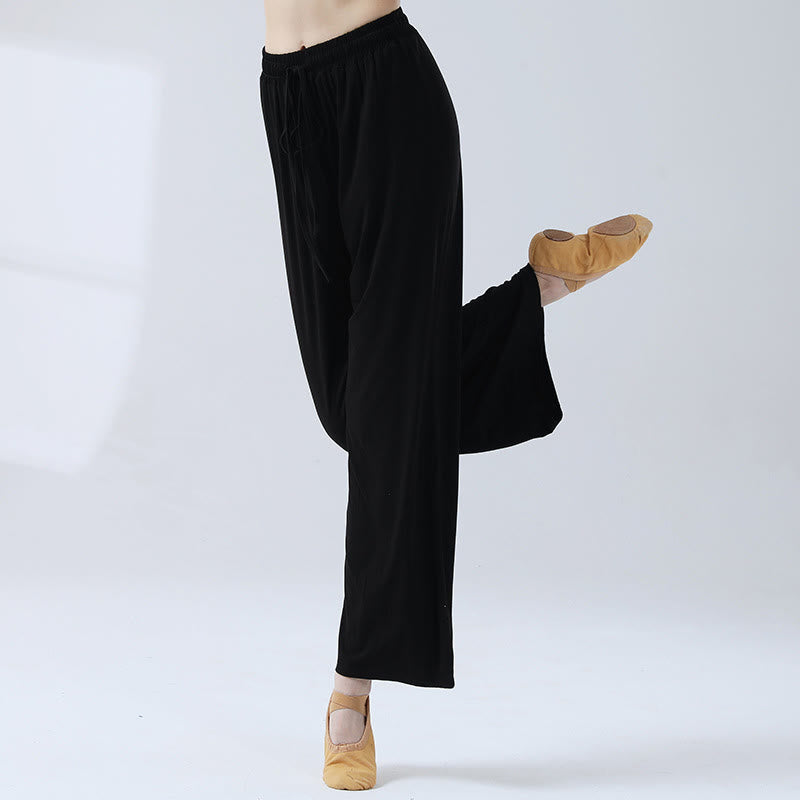 Mythstone Loose Modal Drawstring Wide Leg Pants For Yoga Dance