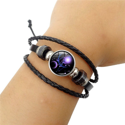 Mythstone 12 Constellations of the Zodiac Moon Protection Bracelet