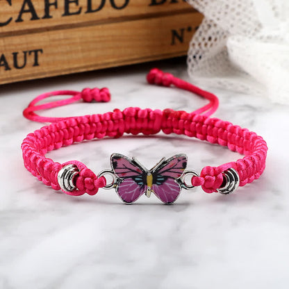 Pulsera con dije de mariposa y amor por la libertad de Mythstone