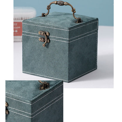 Mythstone Jewelry Box Organizer Three-Layer Jewelry Storage Box Flannel Gift Box