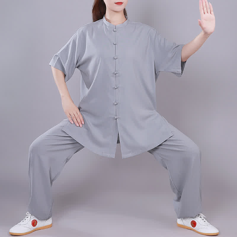 Mythstone Tai Chi Qigong Meditation Prayer Spiritual Zen Practice Unisex Cotton Linen Clothing Set