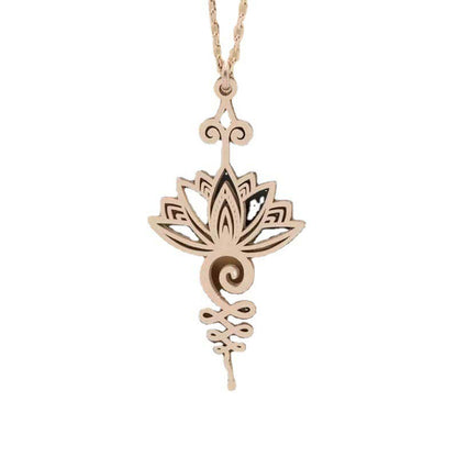 Mythstone Lotus Luck Wealth Necklace Pendant