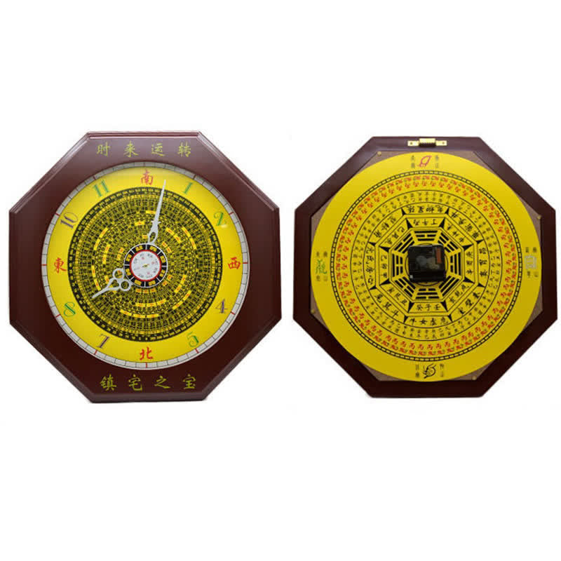 Mythstone Feng Shui Bagua Map Balance Energy Map Wall Clock