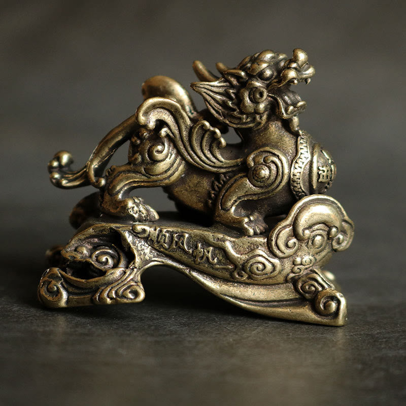 Mythstone Handmade FengShui PiXiu Copper Wealth Luck Decoration