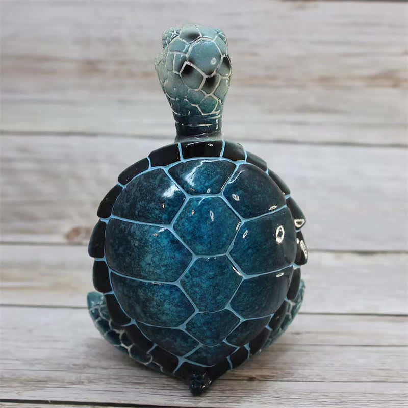 Mythstone Tibetan Yoga Meditating Turtle Wisdom Resin Statue Decoration