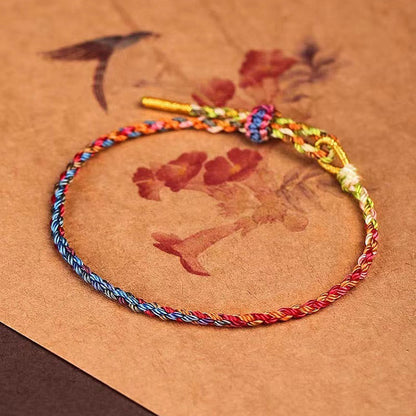 Mythstone Handcrafted Luck Colorful Rope Child Adult Bracelet