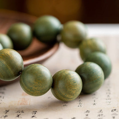 Mythstone Tibetan Green Sandalwood Soothing Cure Bracelet