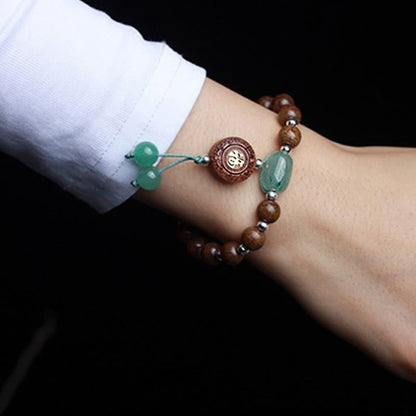 Mythstone Abelia Biflora Wood Happiness Protection Bracelet