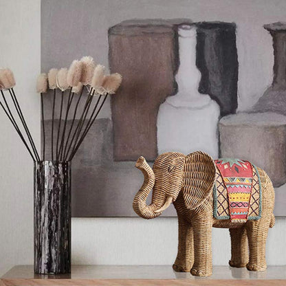 Mythstone Elephant Resin Wisdom Wealth Home Decoration