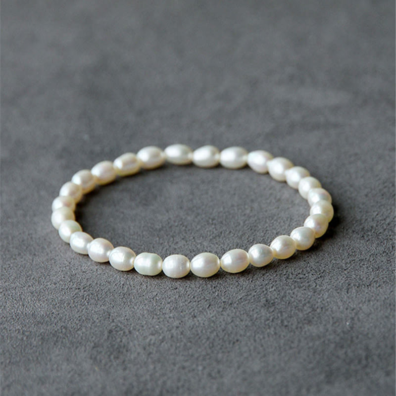 Mythstone Natural Pearl Healing Beaded Bracelet