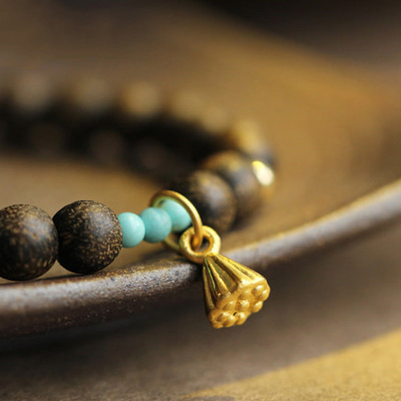 Mythstone Agarwood Lotus Strength Bracelet