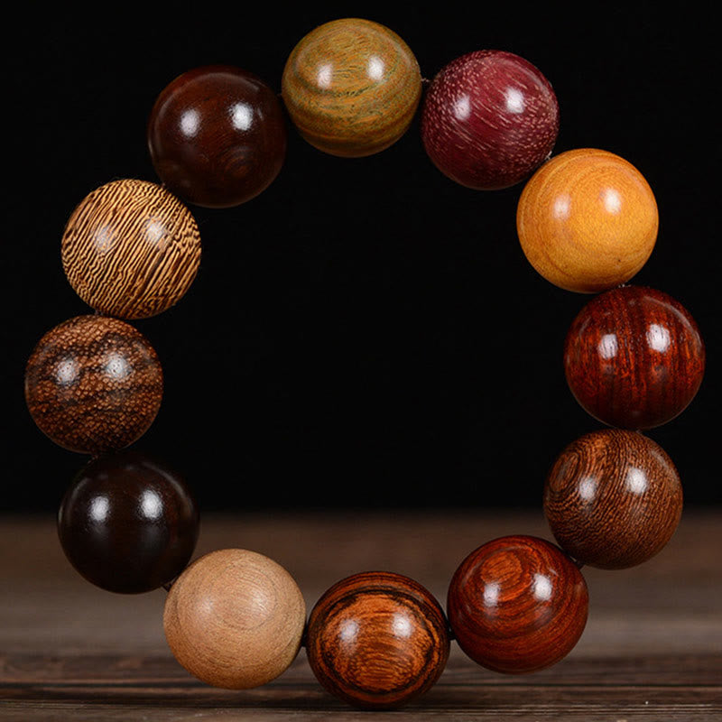 Mythstone Multicolored Sandalwood Protection Healing Bracelet