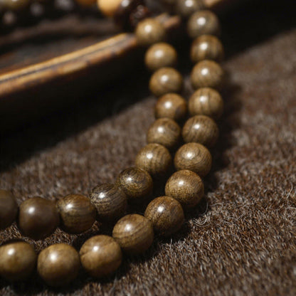 Mythstone Tibetan Sandalwood Protection Charm Mala Bracelet