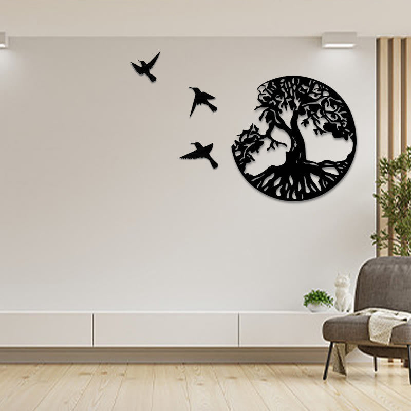 Mythstone Tree of Life Birds Creation Wall Art