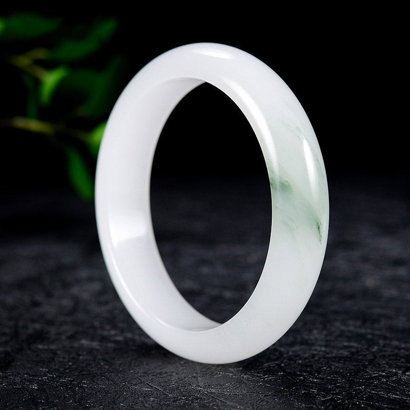 Mythstone Natural Jade Luck Healing Bangle Bracelet