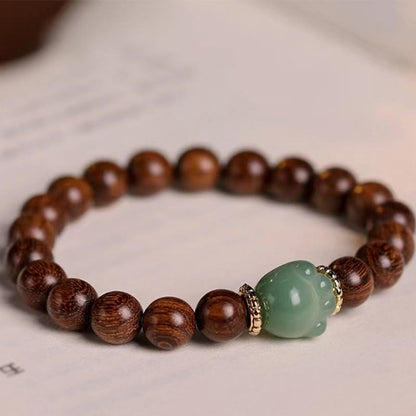 Mythstone Sandalwood Lovely Cat Paw Protection Bracelet