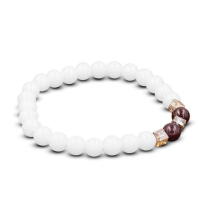 MythStone Natural White Jade Protection Bracelet