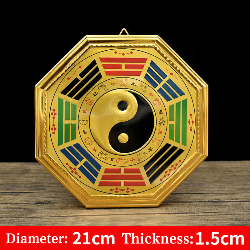 Feng Shui Bagua Map Five Emperor Coins Gourd Balance Energy Map