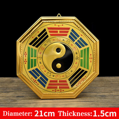 Feng Shui Bagua Map Five Emperor Coins Gourd Balance Energy Map