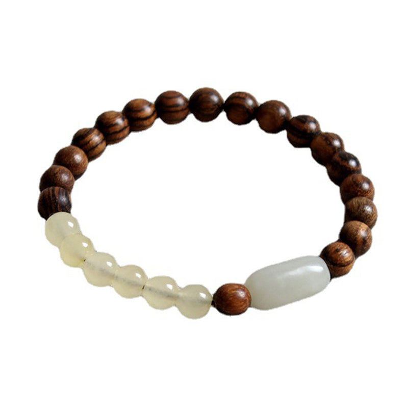 Mythstones  Jade Sandalwood Luck Abundance Bracelet