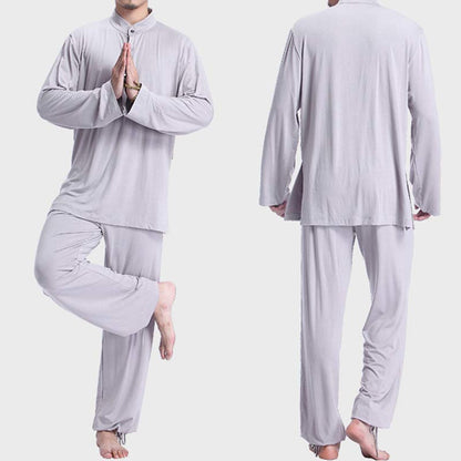 Conjunto de ropa para hombre para practicar yoga, tai chi, meditación y oración espiritual con Mythstone