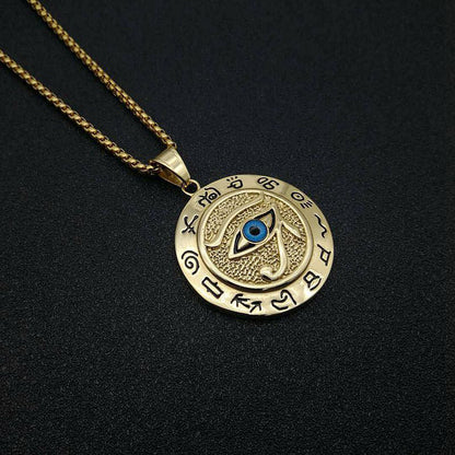 Mythstone Eye of Horus Protection Necklace Pendant