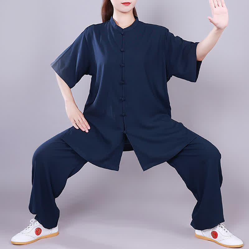 Mythstone Tai Chi Qigong Meditation Prayer Spiritual Zen Practice Unisex Cotton Linen Clothing Set