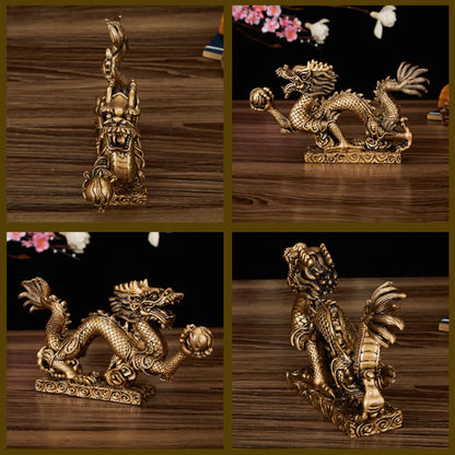 Mythstone Feng Shui Dragon Auspicious Cloud Wealth Luck Decoration