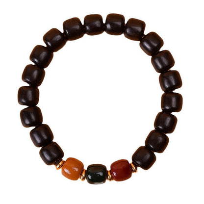 Mythstone Ebony Wood Rosewood Peace Balance Bracelet