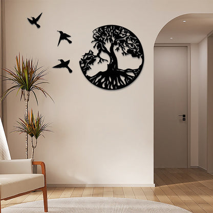 Mythstone Tree of Life Birds Creation Wall Art