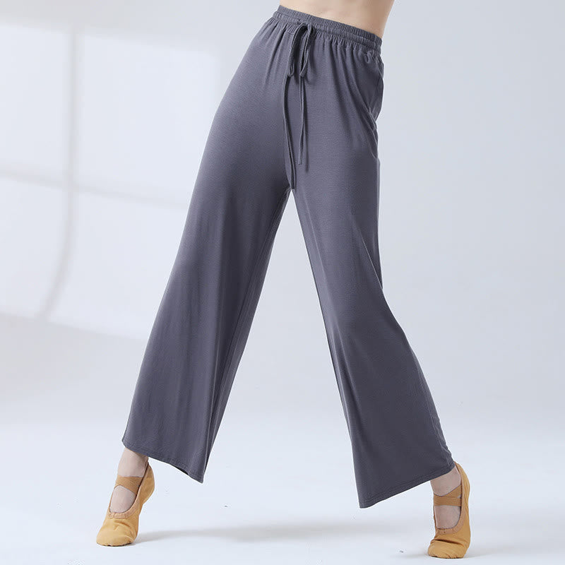 Mythstone Loose Modal Drawstring Wide Leg Pants For Yoga Dance