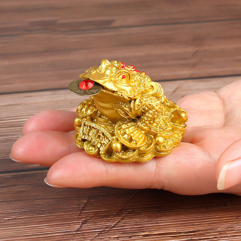 Mythstone FengShui Wealth Lucky Frog Decoration