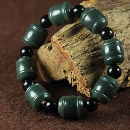 Mythstone Natural Cyan Jade Cure Bracelet