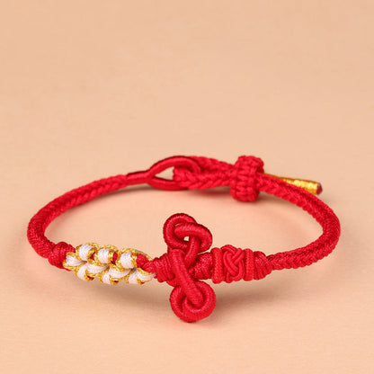 Mythstone Handmade Wenchang Knot Luck Strength Braided Rope Bracelet