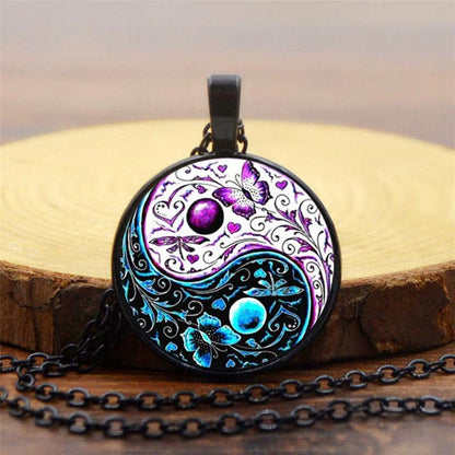 Mythstone Yin Yang Chain Balance Necklace Pendant