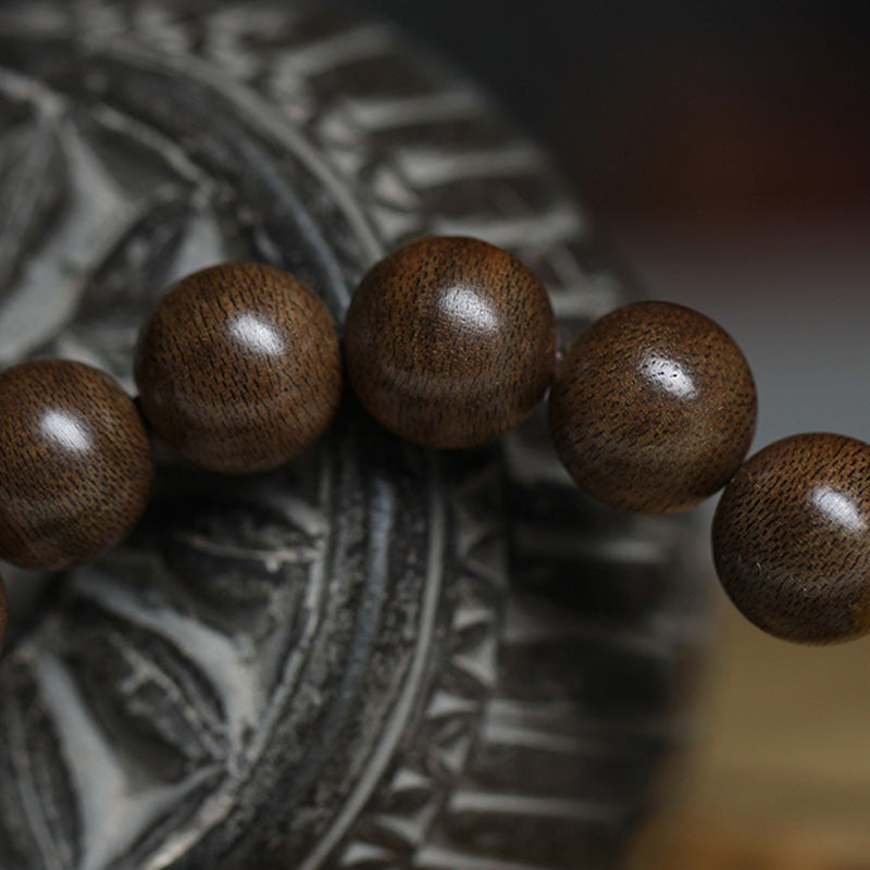 Mythstone Chinese Zodiac Natal Buddha Kalimantan Agarwood Red Agate Amber 925 Sterling Silver Bracelet