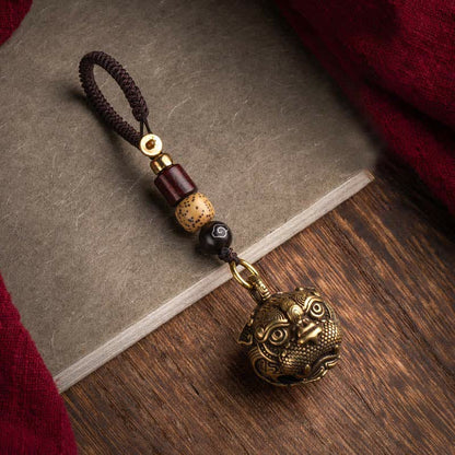 Mythstone PiXiu Wealth Copper Key Chain