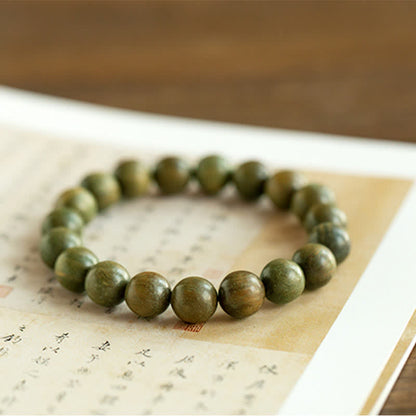 Mythstone Tibetan Green Sandalwood Soothing Cure Bracelet