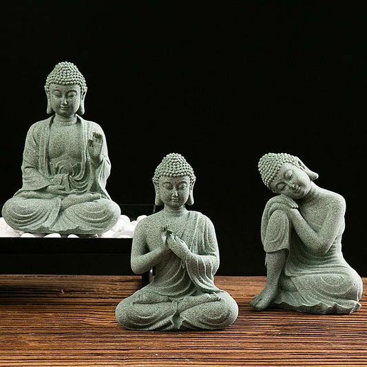 Mythstone Tibetan Meditation Contemplation Buddha Serenity Compassion Statue Figurine Decoration